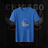 Men's Warriors Fresh Logo Blue Short Sleeve T-Shirt FengYun,baseball caps,new era cap wholesale,wholesale hats